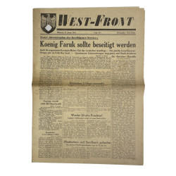 Newspaper, German, West-Front, January 15, 1941