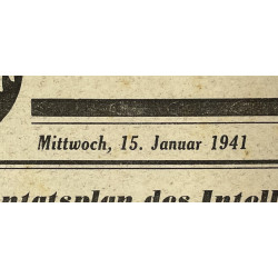 Journal allemand, West-Front, 15 janvier 1941