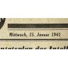 Newspaper, German, West-Front, January 15, 1941