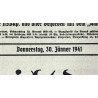 Newspaper, German, Kärntner Grenzruf, January 30, 1941