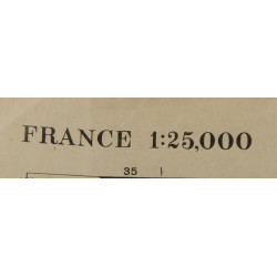 Carte Drop Zone Operation Dragoon, annotée, FATF