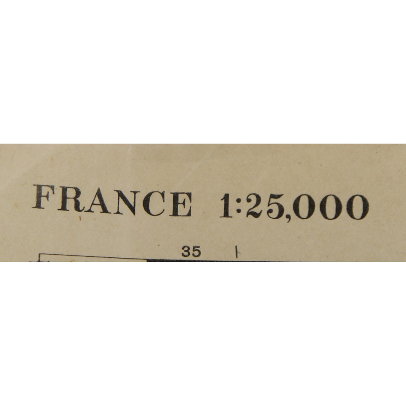 Map, Drop Zone Operation Dragoon, FATF, 1944