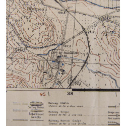 Carte Drop Zone Operation Dragoon, annotée, FATF