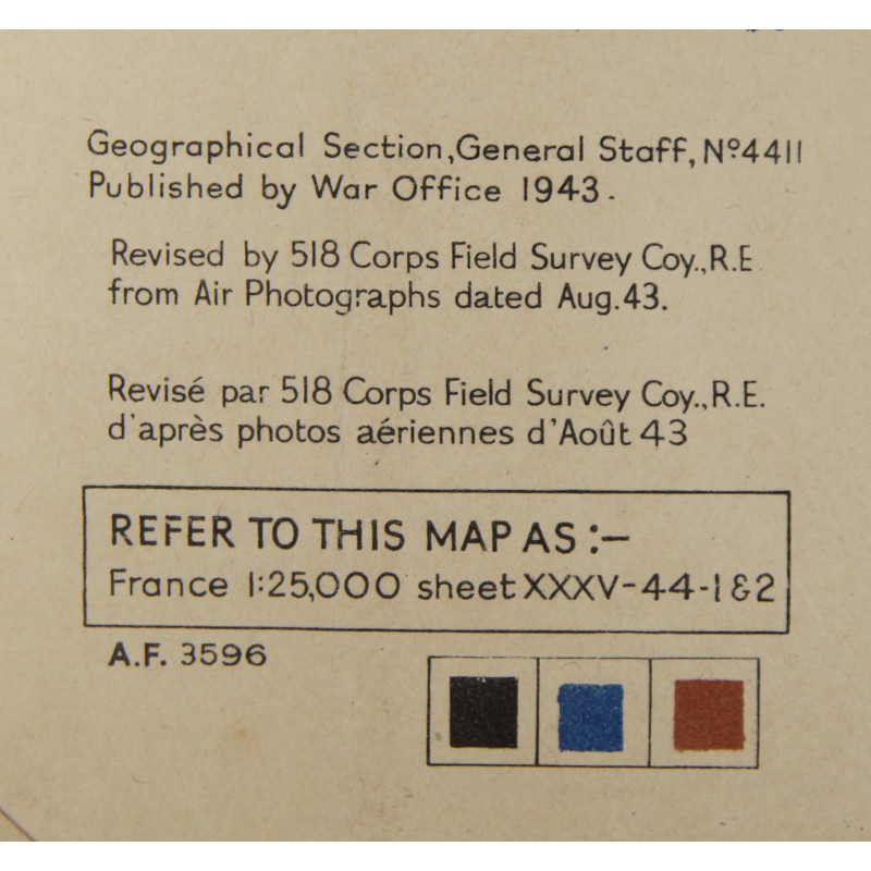 Map, Drop Zone Operation Dragoon, FATF, 1944