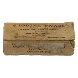 Boîte de tubes d'iodine, 1942