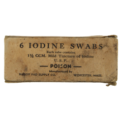 Boîte de tubes d'iodine, 1942