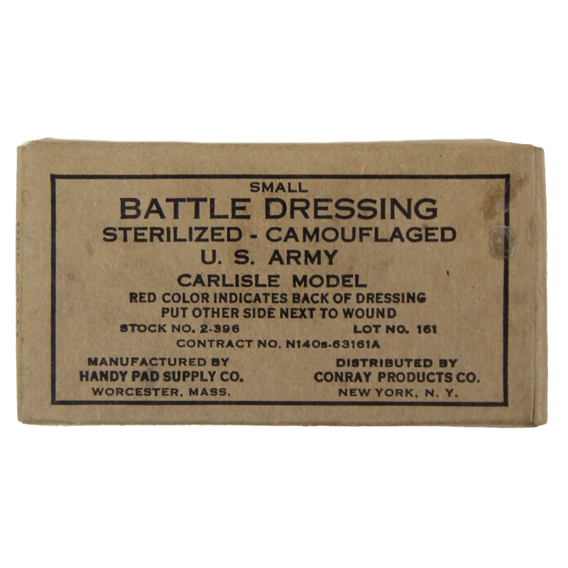 Pansement, Small Battle Dressing Sterilized, US Navy contract N140S (corpsman)