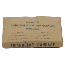 Bandage stérile triangulaire, N140s, HANDY PAD SUPPLY CO., 1943