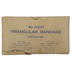 Bandage stérile triangulaire, N140s, HANDY PAD SUPPLY CO., 1943