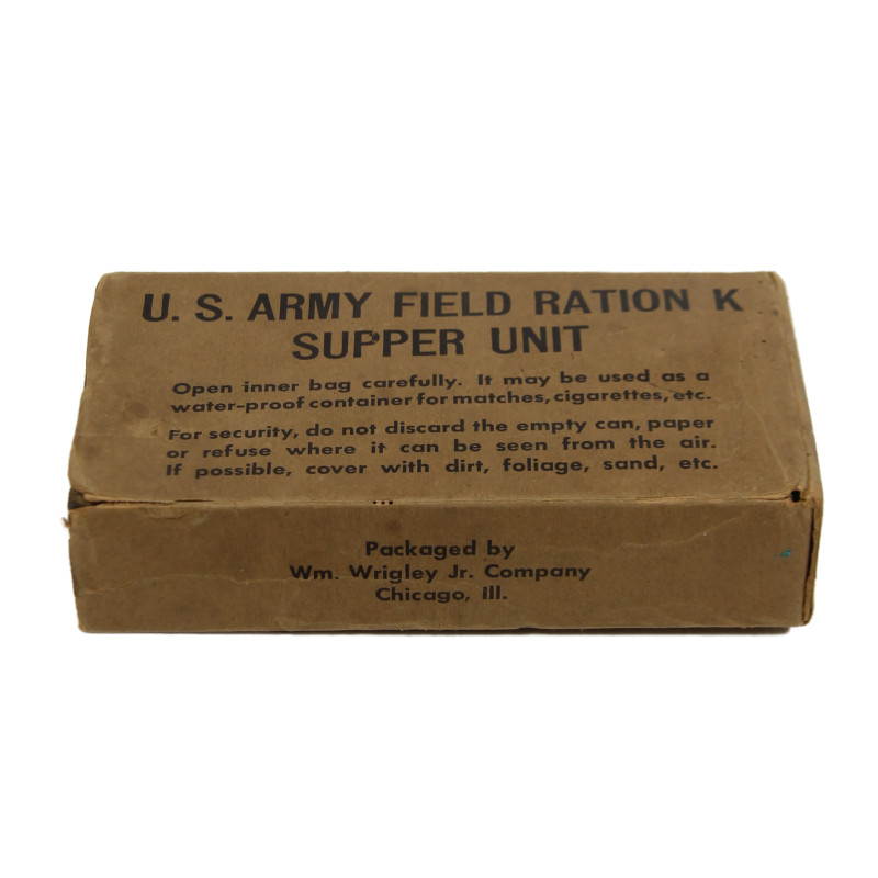 Ration K, Supper Unit, premier type, complète