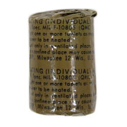 Tablettes de combustible, hexamine, Stock No. 56-R-10007-10, Viêt-Nam