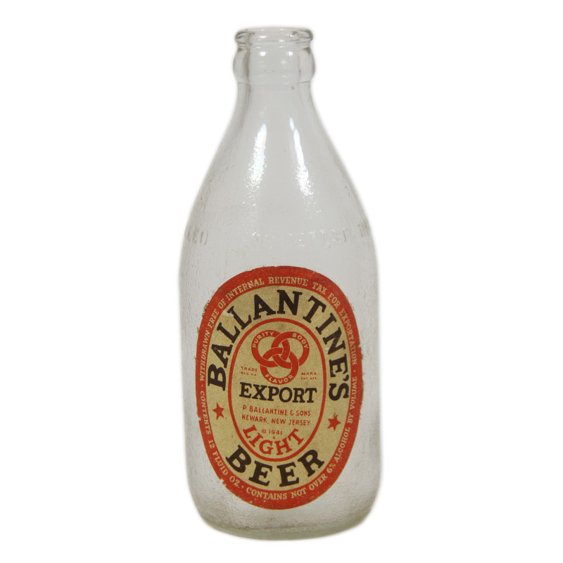 Bottle, Beer, Ballantine's, 1941 Bottle, Beer, Ballantine's, 1941