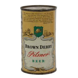 Canette de bière, BROWN DERBY, vide, 1941