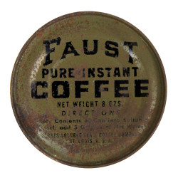 Boîte de café soluble, FAUST, ration, pleine