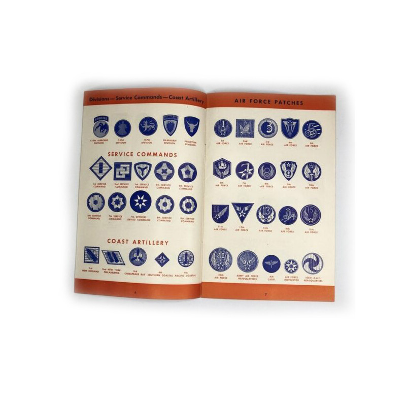 Catalogue d'époque, Insignias of the Armed Forces, USA, The Patch King