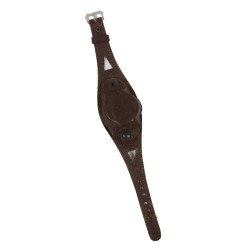 Bracelet de montre en cuir, avec cache