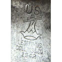Machette M-1942, COLLINS & CO., Legitimus, 1942, avec fourreau en cuir ALPCO 42, modifié, nominatif, Normandie