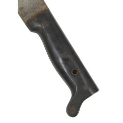 Machete, M-1942, COLLINS & CO., Legitimus, 1942, with Leather Scabbard, ALCO 42, Modified, Named, Normandy