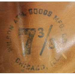 Casque de tankiste, US Army, WILSON ATH. GOODS MFG. CO., taille 59, modifié, football