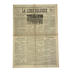 Journal belge, La Libre Belgique, 9 septembre 1944