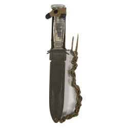 Knife, Trench, USM3, CASE on Blande, Modified, Plexiglas Grips, with USM8 Scabbard, 1st Type