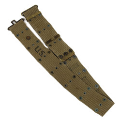 Ceinturon M-1936, boucles en laiton, matricule partiel