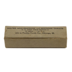 Packet, Malted Milk-Dextrose and Dextrose Tablets, Field Ration K