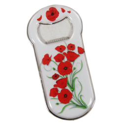 Magnet décapsuleur, Coquelicot