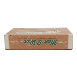 Boîte de barres chocolatées, Man-O-War, vide