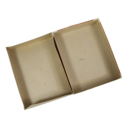 Boîte de barres chocolatées, Man-O-War, vide