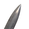 Couteau de combat, poignée aluminium, avec fourreau en cuir, fabrication artisanale, nominatifs