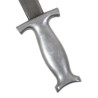 Couteau de combat, poignée aluminium, avec fourreau en cuir, fabrication artisanale, nominatifs