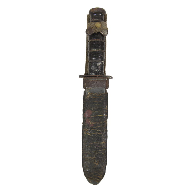 Knife, Fighting, MK 2, KA-BAR, US Navy, with Scabbard, Taped