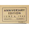 Newspaper, The Screamer, 502nd PIR, 101st Airborne Division, June 6, 1945, Volume 1, Number 1