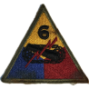 Patch, 6th Armored Division, Green Back, 1943