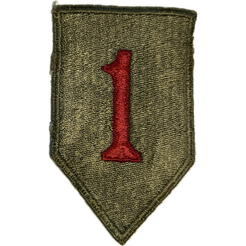 Patch, 1st Infantry Division, Green Back, 1943 Patch, 1st Infantry Division, Green Back, 1943