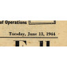 Newspaper, The Stars and Stripes, June 13, 1944, 'Yanks 18 Mi. In, Carentan Falls'