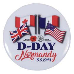 Magnet, rond, Drapeaux
