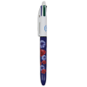 Stylo à bille, 4 couleurs, Bic, Coquelicot Bleuet