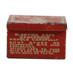 Tin, 100 Blasting Caps, No. 6, ATLAS POWDER CO., Demolition