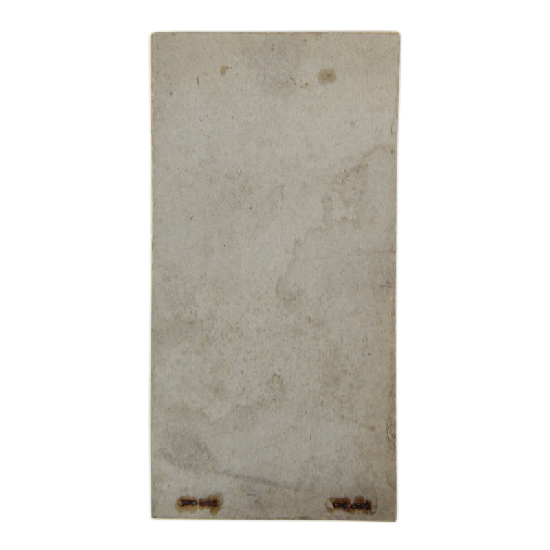 Carnet d'étiquettes de blessés, Identification Tag