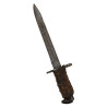 Knife, Fighting, Bayonet, M1, UTICA CUTLERY, Modified, with Leather Scabbard, Theater-Made