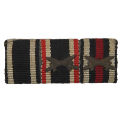 Barre de rubans, Croix de fer prusse, croix du mérite avec épées, croix d'honneur avec épées
