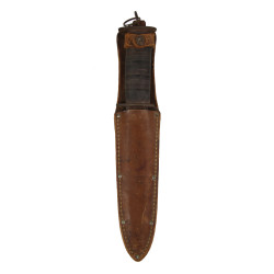 Couteau de combat type EGW, 1er type, avec fourreau en cuir