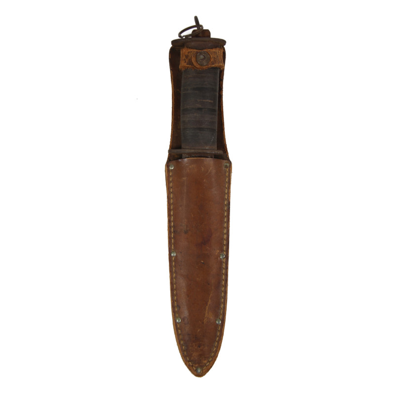 Couteau de combat type EGW, 1er type, avec fourreau en cuir