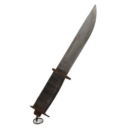 Couteau de combat type EGW, 1er type, avec fourreau en cuir