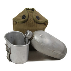 Gourde US Army, complète, 1941-1942, matricule partiel