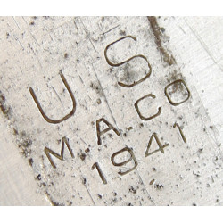 Gourde US Army, complète, 1941-1942, matricule partiel