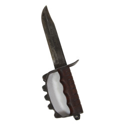 Couteau de tranchée M1917, lame MK 2, avec fourreau en cuir, MK 2