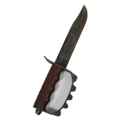 Couteau de tranchée M1917, lame MK 2, avec fourreau en cuir, MK 2